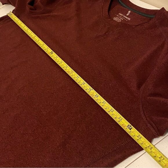 Free Country Men's Long Sleeve Top Maroon Large Ultimate Comfort Knit Size 2XL - Picture 10 of 11